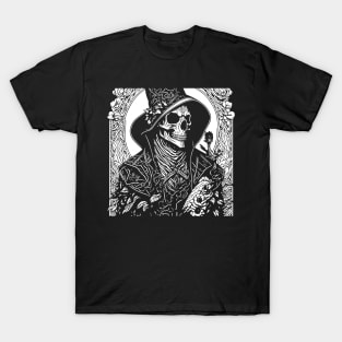 Doctor Plague in floral motifs T-Shirt